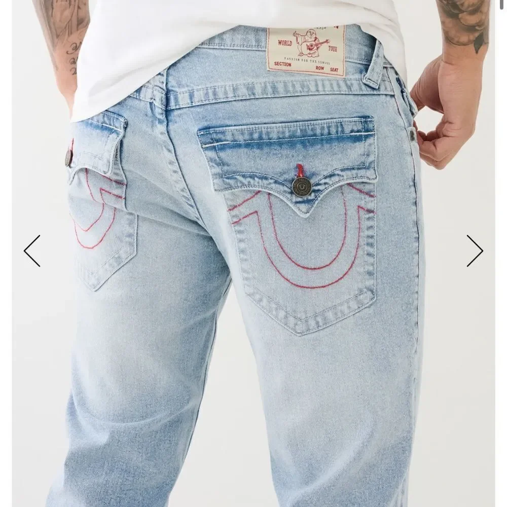 True‎ Religion Billy Single Needle Bootcut Jean BLACK 30 NWOT